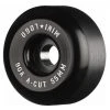 Mini Logo Wheels A-Cut "2" 55mm 90a - Black (Set Of 4)