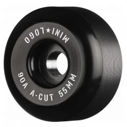 Mini Logo Wheels A-Cut "2" 55mm 90a - Black (Set Of 4)