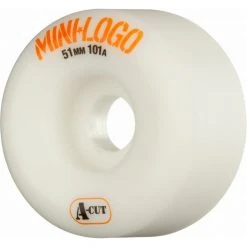 Mini Logo Wheels A-Cut 51mm 101a - White (Set Of 4)