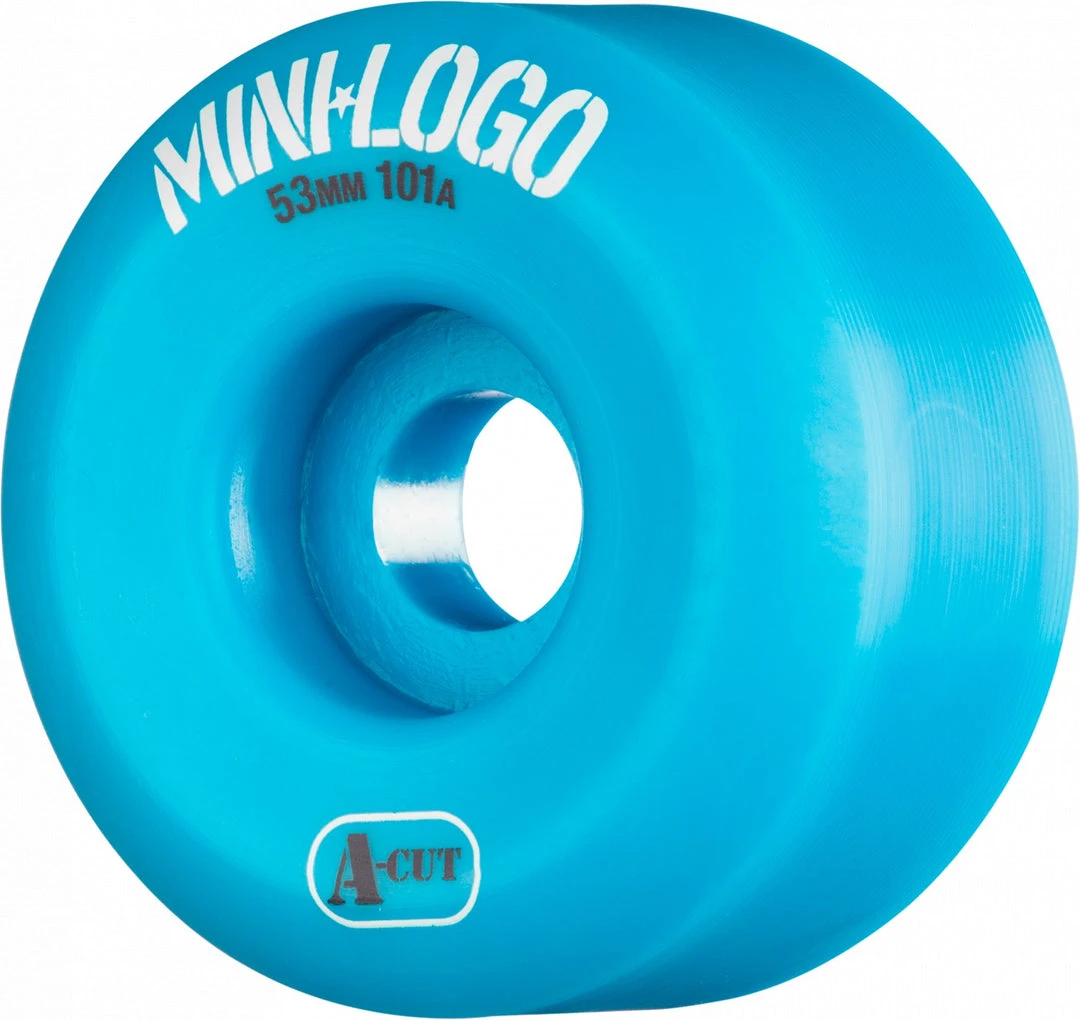Mini Logo Wheels A-Cut 53mm 101a - Blue (Set Of 4) 3 Mini Logo Wheels A-Cut 53mm 101a - Blue (Set Of 4)