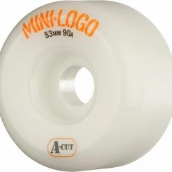 Mini Logo Wheels A-Cut 53mm 90a - White (Set Of 4)