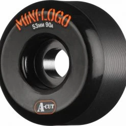 Mini Logo Wheels A-Cut 53mm 90a - Black (Set Of 4)