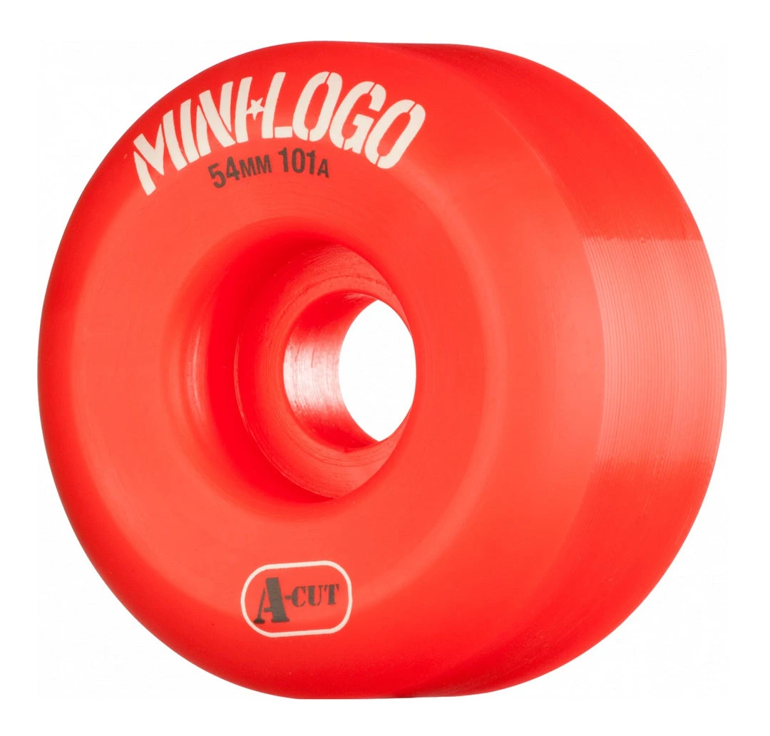 Mini Logo Wheels A-Cut 54mm 101a - Red (Set Of 4) 3 Mini Logo Wheels A-Cut 54mm 101a - Red (Set Of 4)