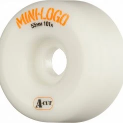Mini Logo Wheels A-Cut 55mm 101a - White (Set Of 4)
