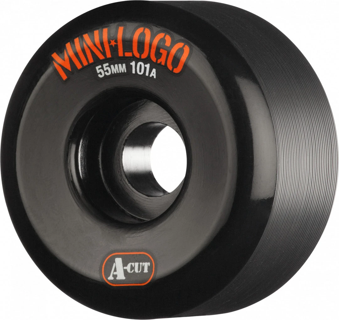 Mini Logo Wheels A-Cut 55mm 101a - Black (Set Of 4) 3 Mini Logo Wheels A-Cut 55mm 101a - Black (Set Of 4)