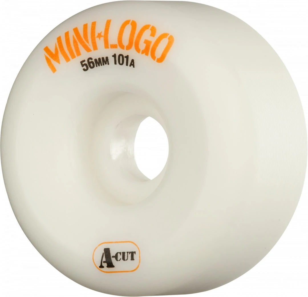 Mini Logo Wheels A-Cut 56mm 101a - White (Set Of 4) 3 Mini Logo Wheels A-Cut 56mm 101a - White (Set Of 4)