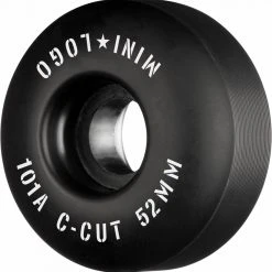 Mini Logo Wheels C-Cut "2" 52mm 101a - Black (Set Of 4)