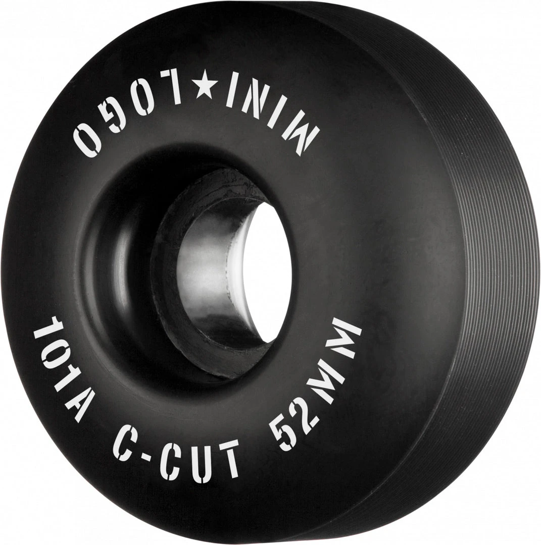 Mini Logo Wheels C-Cut "2" 52mm 101a - Black (Set Of 4) 3 Mini Logo Wheels C-Cut "2" 52mm 101a - Black (Set Of 4)