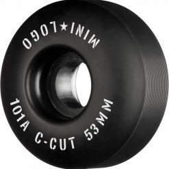 Mini Logo Wheels C-Cut "2" 53mm 101a - Black (Set Of 4)