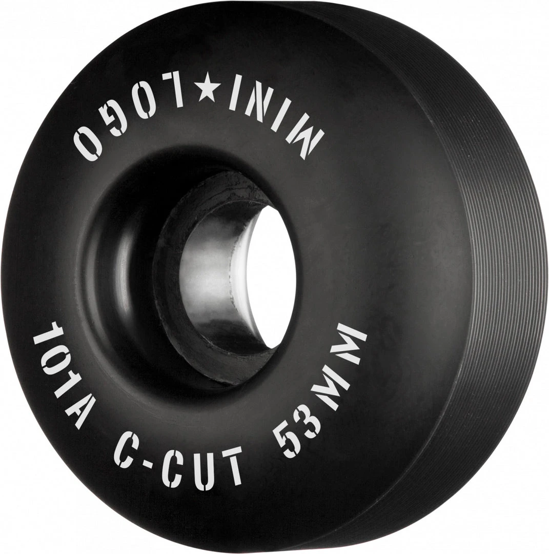 Mini Logo Wheels C-Cut "2" 53mm 101a - Black (Set Of 4) 3 Mini Logo Wheels C-Cut "2" 53mm 101a - Black (Set Of 4)