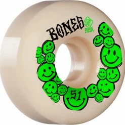 Bones STF Happiness V5 51mm 99a Wheels - White (Set Of 4)