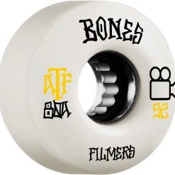 Bones ATF Filmers 52mm 80a Wheels - White (Set Of 4)
