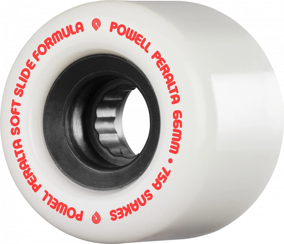 Powell Peralta Wheels Snakes 66mm 75a - White (Set Of 4) 3 Powell Peralta Wheels Snakes 66mm 75a - White (Set Of 4)