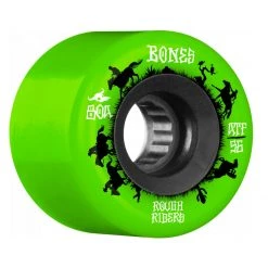 Bones ATF Rough Rider Wranglers 56mm 80a Wheels - Green (Set Of 4)