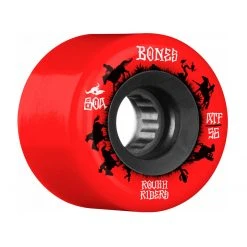 Bones ATF Rough Rider Wranglers 56mm 80a Wheels - Red (Set Of 4)