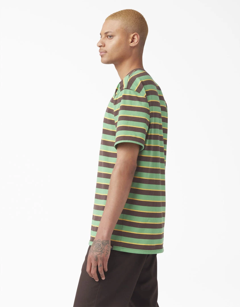 MEN Dickies Vincent Alvarez Striped T-Shirt - Leaf Green Stripe 5 MEN Dickies Vincent Alvarez Striped T-Shirt - Leaf Green Stripe