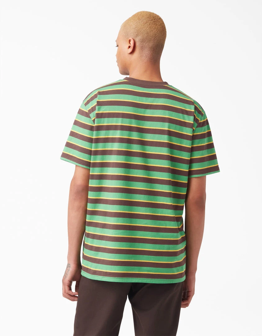 MEN Dickies Vincent Alvarez Striped T-Shirt - Leaf Green Stripe 4 MEN Dickies Vincent Alvarez Striped T-Shirt - Leaf Green Stripe