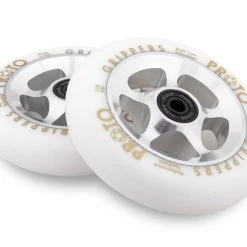 Proto Classic Wheels Raw Grippers 110mm - White On Raw (Pair)