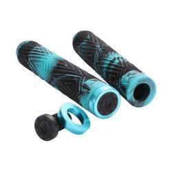 Envy Will Scott Hand Grips V2 - Black/Teal (Pair)
