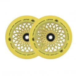 Root Industries 110mm X 24mm Lotus Wheels - Yellow (Pair)