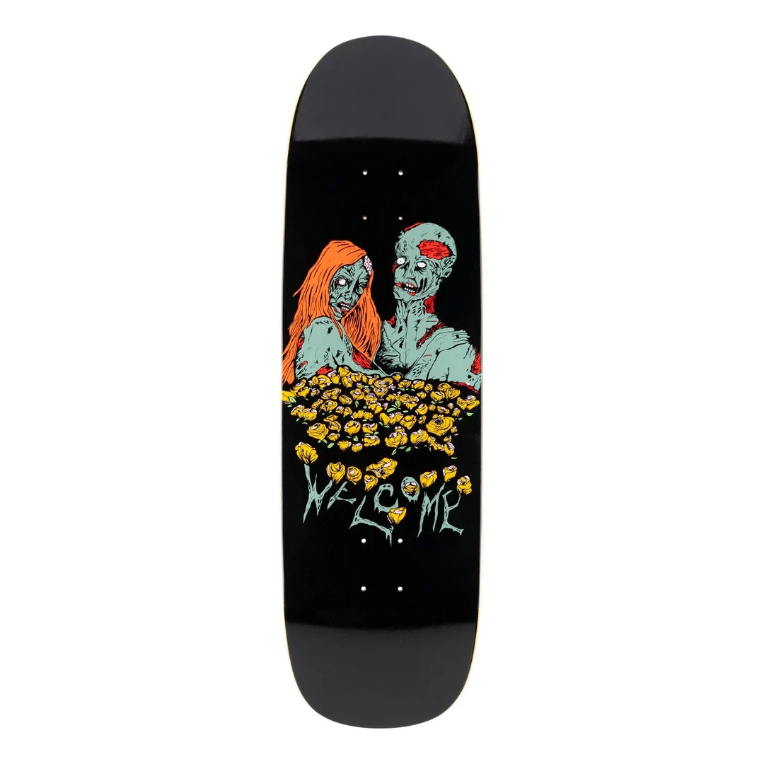 Welcome Skateboards Decks Welcome Zombie Love On Boline Deck 9.25" - Black 3 Welcome Skateboards Decks Welcome Zombie Love On Boline Deck 9.25" - Black