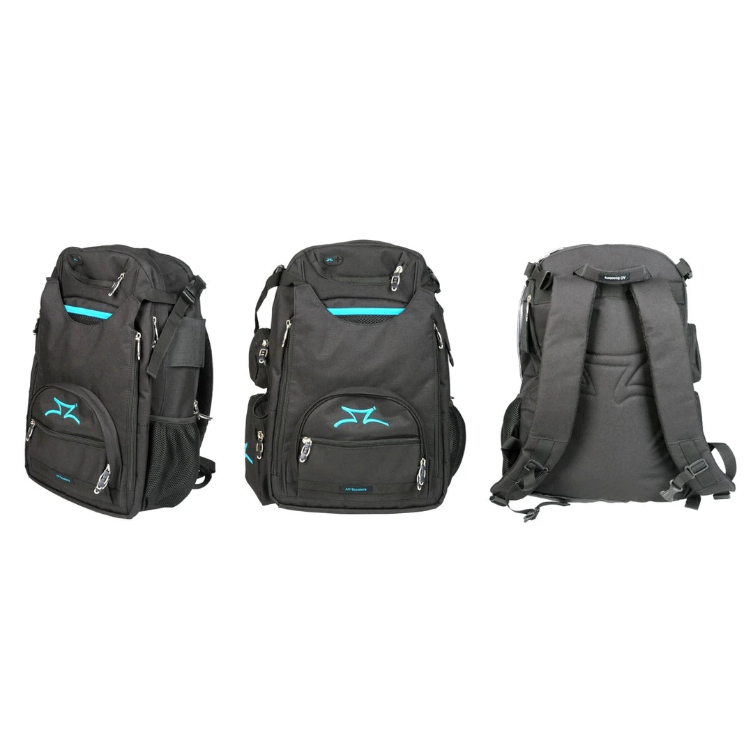 Backpacks AO Transit Scooter Backpack - Black/Turquoise 5 Backpacks AO Transit Scooter Backpack - Black/Turquoise