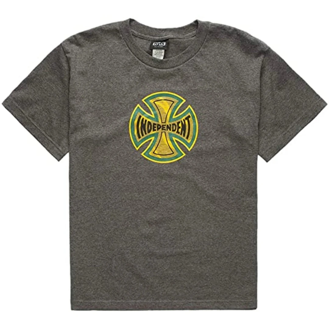 Santa Cruz Independent Coil Short Sleeve Youth T-Shirt - Charcoal Heather 3 Santa Cruz Independent Coil Short Sleeve Youth T-Shirt - Charcoal Heather