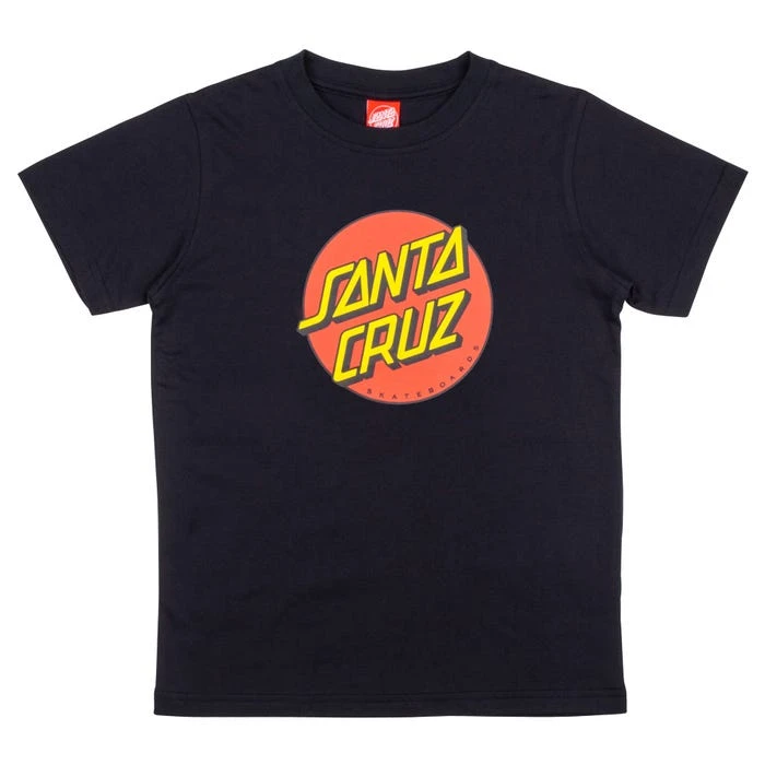 Santa Cruz Classic Dot Short Sleeve Youth T-Shirt - Black MEN 3 Santa Cruz Classic Dot Short Sleeve Youth T-Shirt - Black MEN