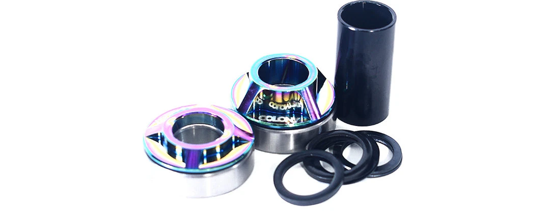 Colony BMX Mid Bottom Bracket 22mm Kit - Rainbow Bottom Brackets 3 Colony BMX Mid Bottom Bracket 22mm Kit - Rainbow Bottom Brackets