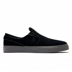 MEN Nike Shoes SB Zoom Stefan Janoski Slip-On - Black/Black-Thunder Grey