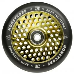 Root Industries 110mm HoneyCore Wheels - Black/Gold Rush (Pair) 5 Root Industries 110mm HoneyCore Wheels - Black/Gold Rush (Pair)