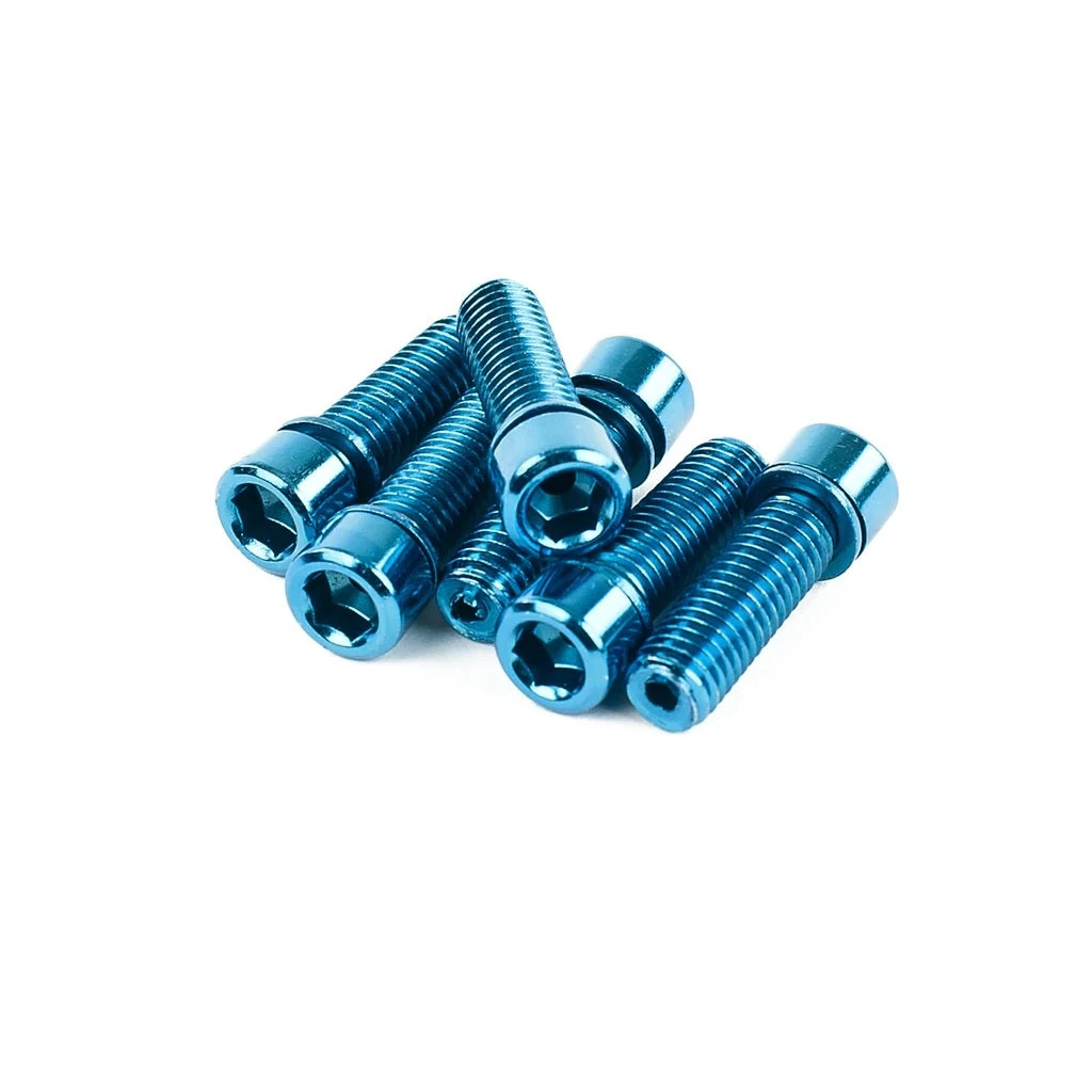 Build Kits Mission BMX Hollow Stem Bolts 26mm - Blue 3 Build Kits Mission BMX Hollow Stem Bolts 26mm - Blue
