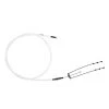 Kink BMX 1-Piece Brake Cable - White Brakes And Brake Parts