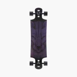 Landyachtz Drop Hammer Night Fox Longboard Complete - Black LONGBOARDS