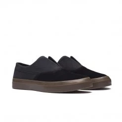 Huf Shoes Dylan Slip On - Black/Dark Gum MEN