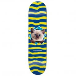 Enjoi Kitten Ripper HYB Skateboard Deck - 8.25" Blue