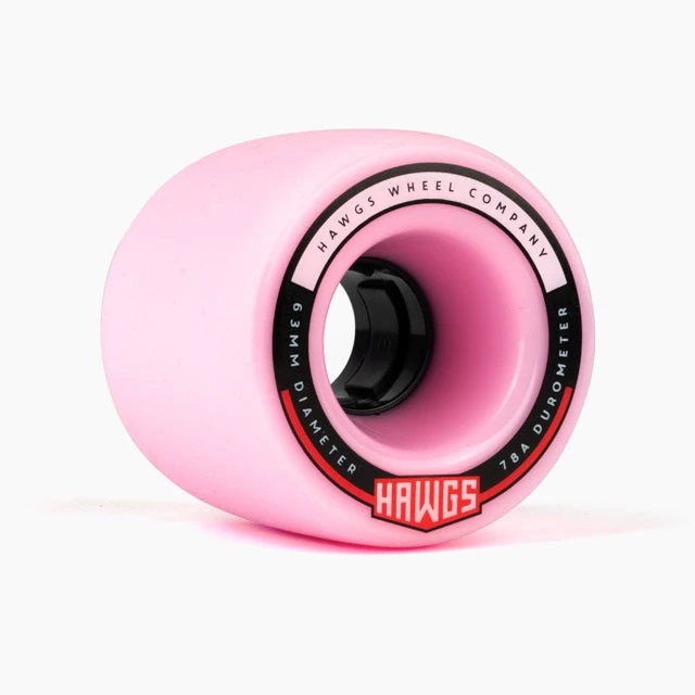 Hawgs Fatty Wheels 63mm 78a - Pink (Set Of 4) 3 Hawgs Fatty Wheels 63mm 78a - Pink (Set Of 4)
