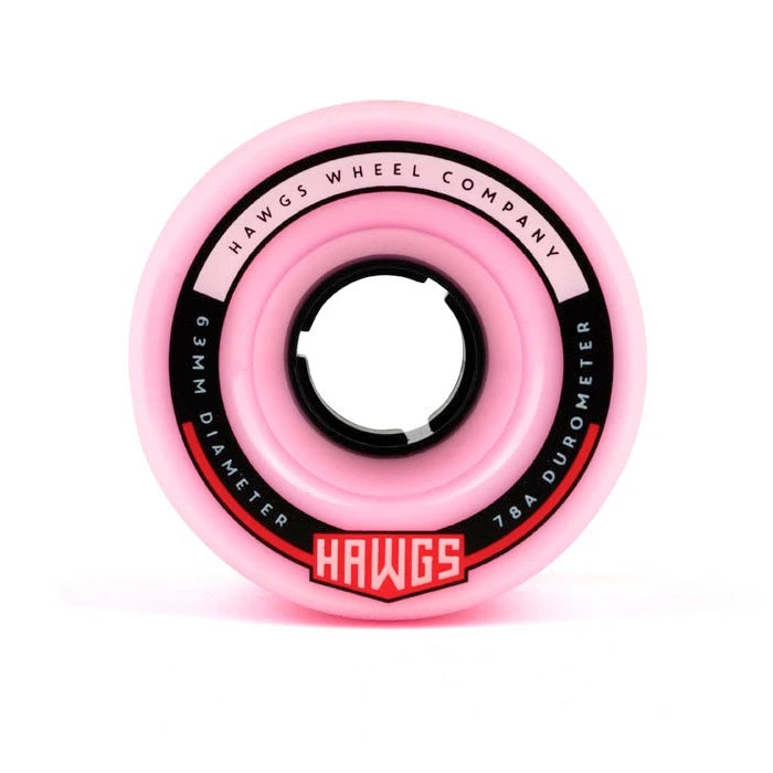 Hawgs Fatty Wheels 63mm 78a - Pink (Set Of 4) 4 Hawgs Fatty Wheels 63mm 78a - Pink (Set Of 4)