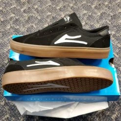 Lakai Shoes Flaco II - Black/Gum Suede MEN