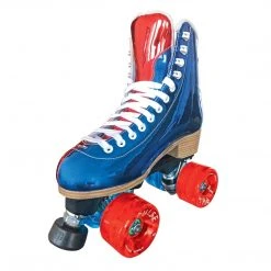 Quad Complete Skates Atom Jackson Evo Viper Nylon Outdoor Quad Roller Skate - Red/White/Blue