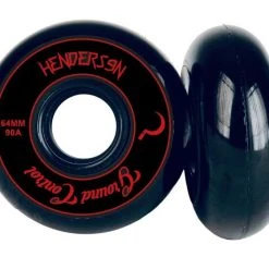 Ground Control CM Henderson Wheels 64mm 90a - Black (Set Of 4) Aggressive Inline Wheels