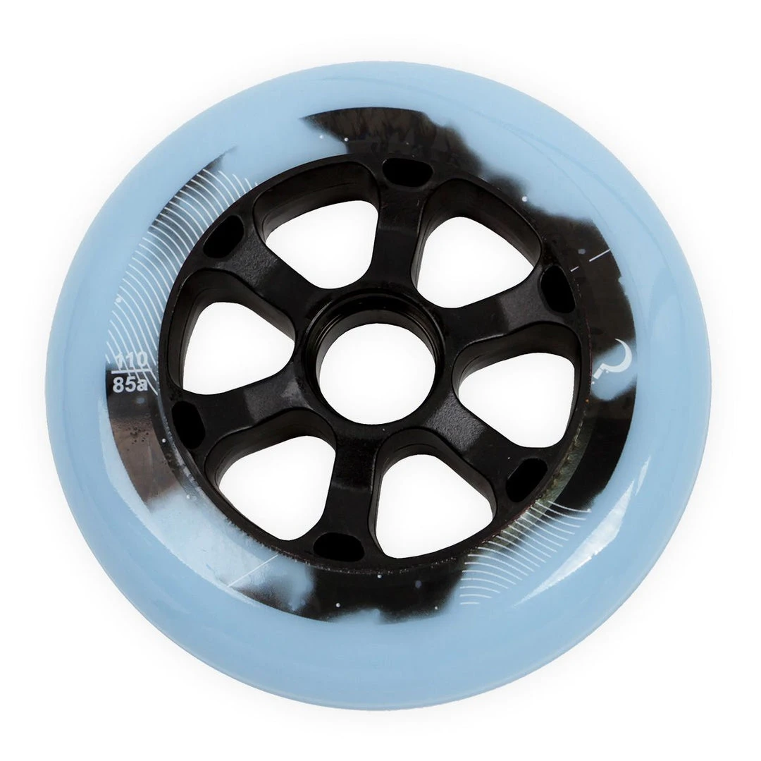 Aggressive Inline Wheels Ground Control UR Moon Wheels 110mm 85A - Lt Blue (Set Of 6) 3 Aggressive Inline Wheels Ground Control UR Moon Wheels 110mm 85A - Lt Blue (Set Of 6)