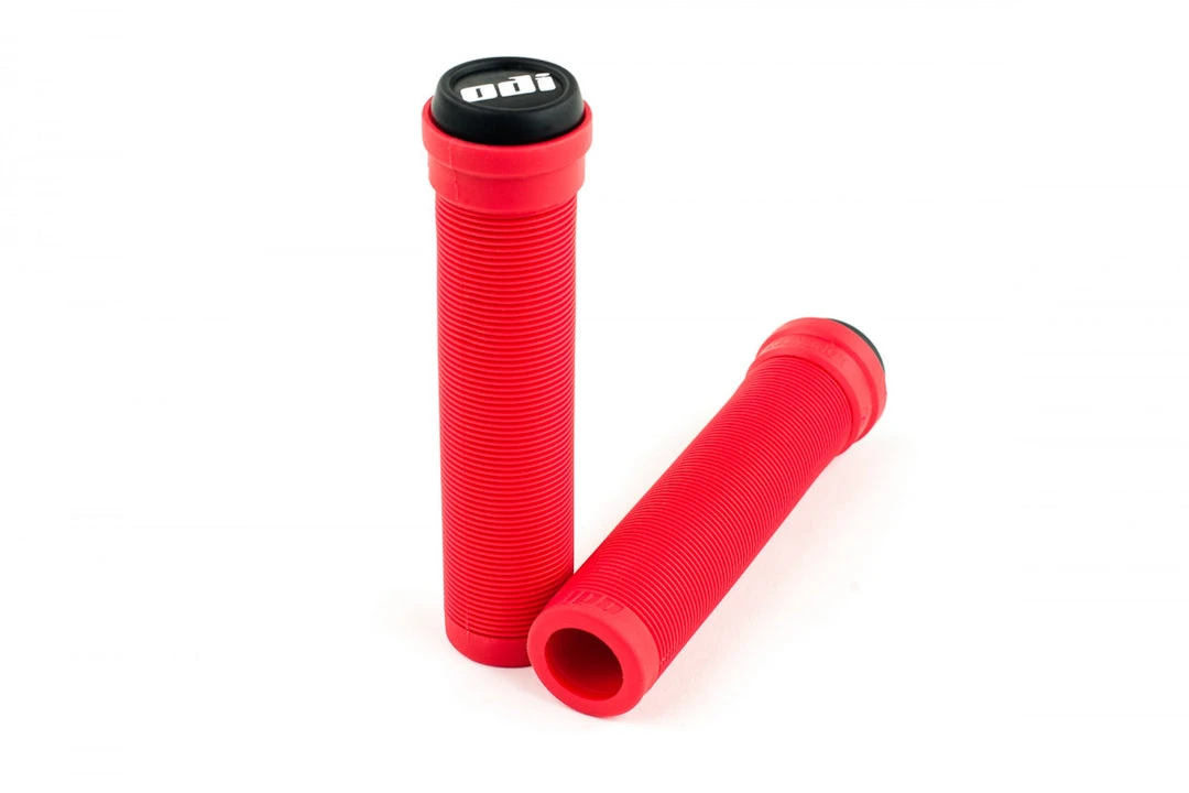 ODI Grips ODI Longneck Soft Flangeless Grips - Red 3 ODI Grips ODI Longneck Soft Flangeless Grips - Red