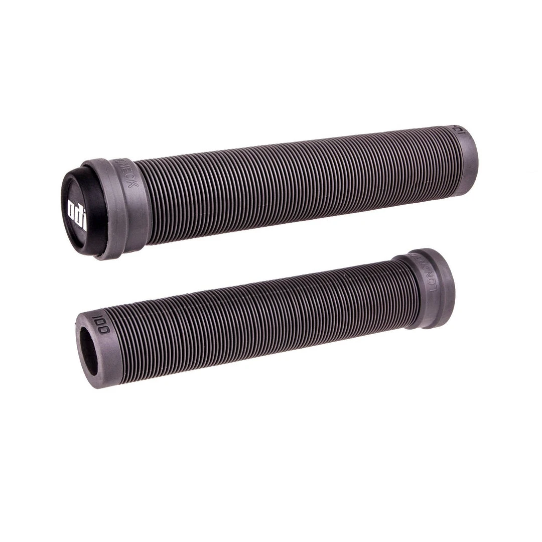 ODI Grips ODI Longneck SLX Flangeless Grips - Graphite 3 ODI Grips ODI Longneck SLX Flangeless Grips - Graphite