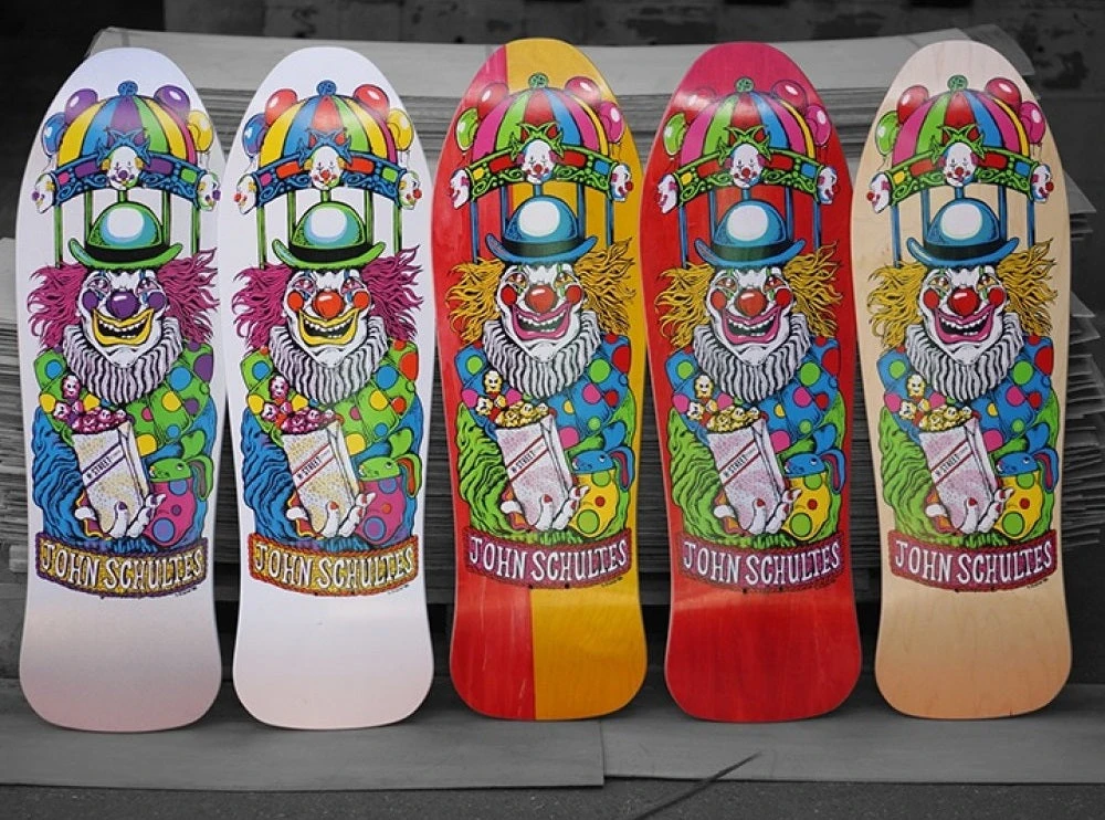 H-Street Schultes Klown Reissue Skateboard Deck - 9.9" Assorted Decks 4 H-Street Schultes Klown Reissue Skateboard Deck - 9.9" Assorted Decks