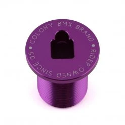 Colony BMX Fork Top Bolt 24mm - Dark Purple