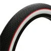 Cult BMX X Vans Juvenile Tire 18" - Black/White Sidewall And Red Stripe