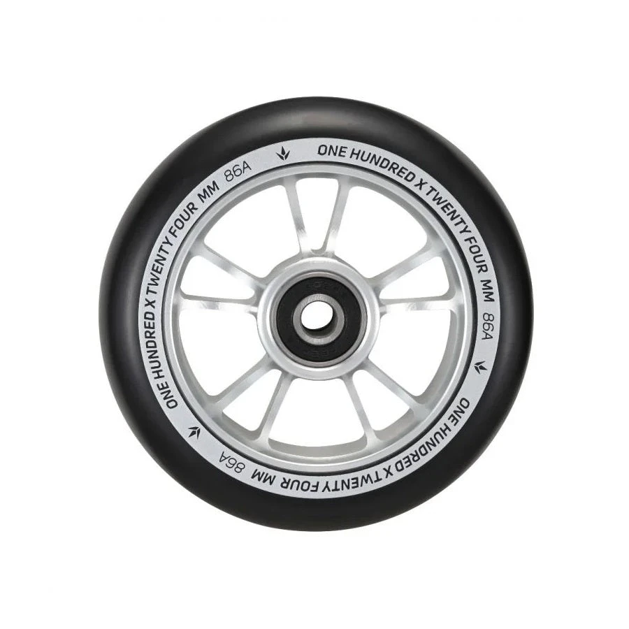 Envy Scooter Wheel 100mm - Silver/Black (Pair) Wheels 3 Envy Scooter Wheel 100mm - Silver/Black (Pair) Wheels