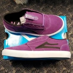 YOUTH Lakai Shoes Griffin Kids - Purple/Black Suede