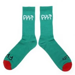 Cult Logo Socks - Aqua